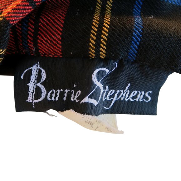 Barrie Stephens Red Plaid One-Button Blazer Jacket Vintage 1990s Size 8 - Picture 6 of 6